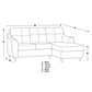 Baxter Fabric L Shaped 3 Seater Corner Sofa With Chaise