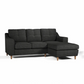 Baxter Fabric L Shaped 3 Seater Corner Sofa With Chaise