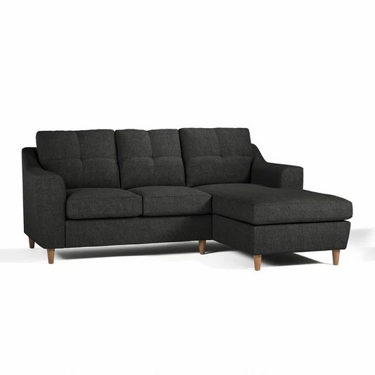 Baxter Fabric L Shaped 3 Seater Corner Sofa With Chaise