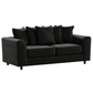 Brooklyn Full Foam Plush Velvet 3 Seater