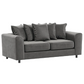 Brooklyn Full Foam Plush Velvet 3 Seater
