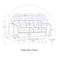 Brooklyn Full Foam Plush Velvet 3 Seater