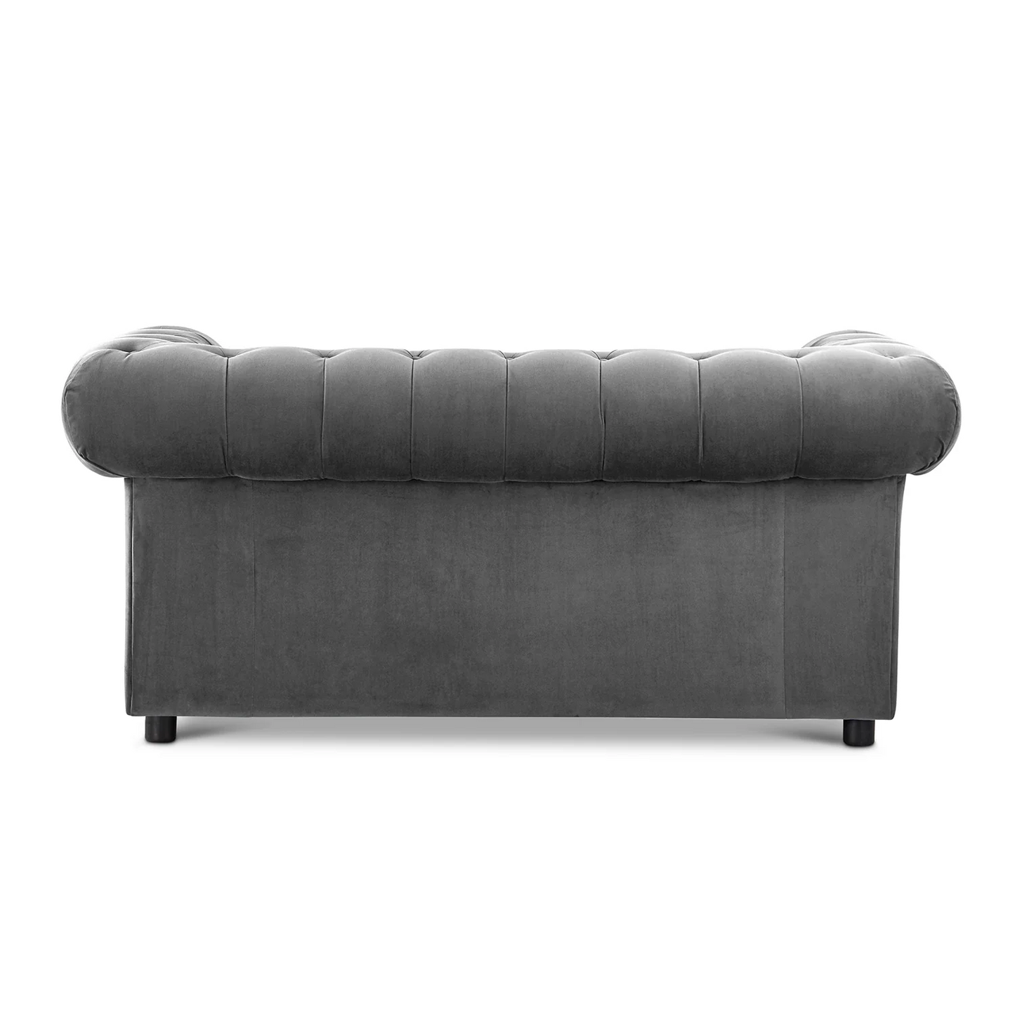 Ashbourne Chesterfield Plush Velvet Fabric 3+2 Sofa Suite