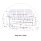Byron Dundee Chenille Fabric 3 Seater Sofa