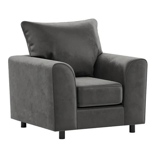 Brooklyn Full Foam Plush Velvet Armchair