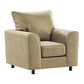 Brooklyn Full Foam Plush Velvet Armchair