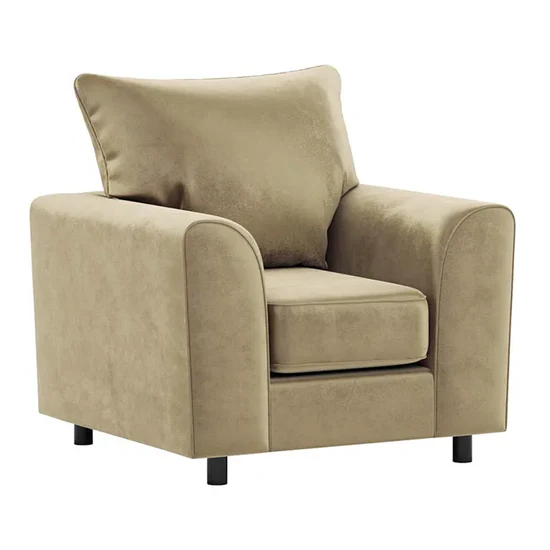 Brooklyn Full Foam Plush Velvet Armchair