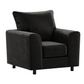 Brooklyn Full Foam Plush Velvet Armchair