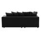 Brooklyn Full Foam Plush Velvet Corner Sofa