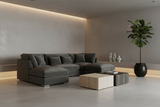 Slate U-Shape Sofa Corner View