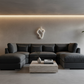 Slate U-Shape Sofa Front View