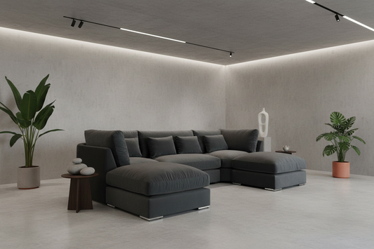 Slate U-Shape Sofa Right Side