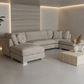 Truffle U-Shape Sofa Minimalist Concrete