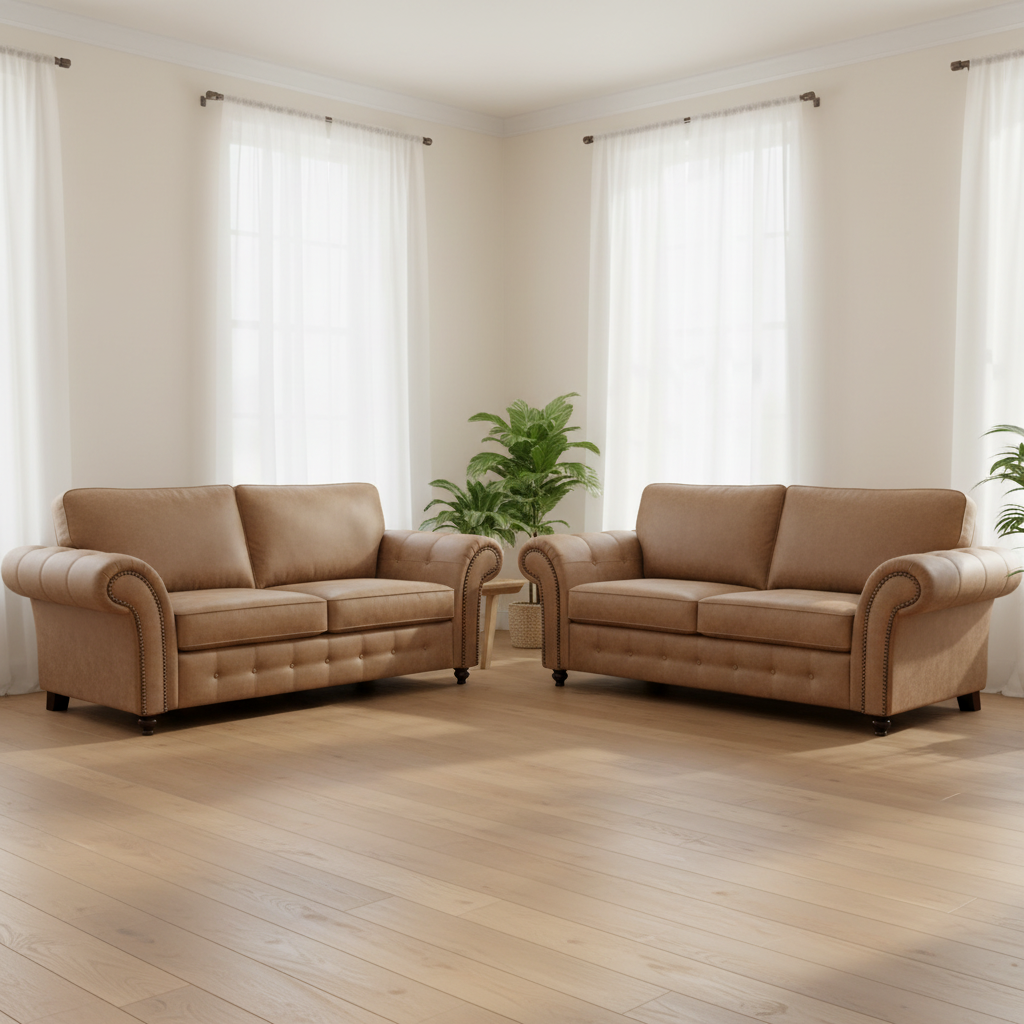 Two 3-Seater Set