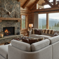 U-Shape Sofa Mountain Cabin Corner View