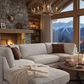 U-Shape Sofa Mountain Cabin