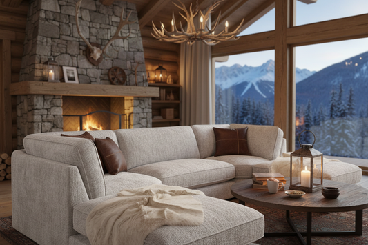 U-Shape Sofa Mountain Cabin